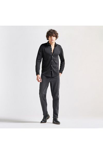 FAV Shirt with Long Sleeves and Curved Hem