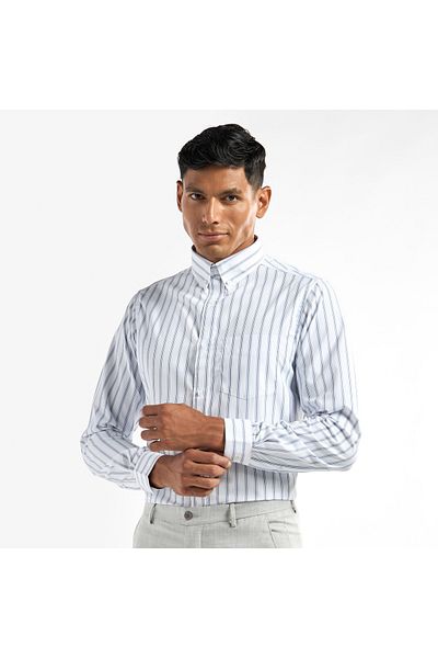 FAV Regular Fit Striped Shirt with Pocket