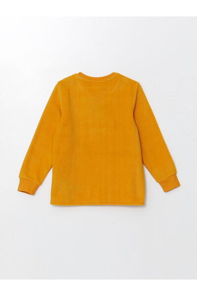 LC Waikiki Bisiklet Yaka Polar Erkek Çocuk Pijama Takımı