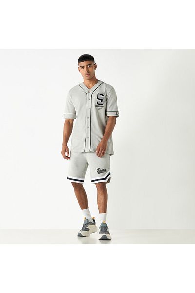 Starter Regular Fit Printed V-neck Shirt