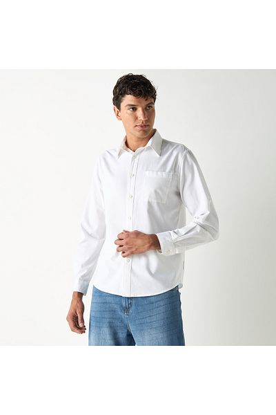 Lee Cooper Shirt with Long Sleeves and Button Placket