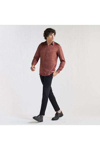 FAV Textured Shirt with Long Sleeves