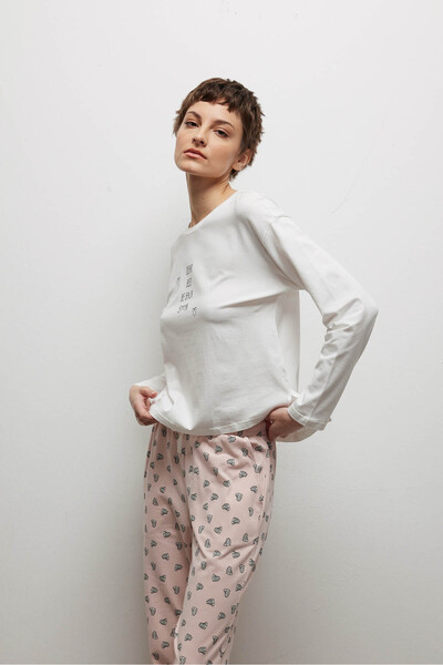 Hays Kadın Pamuklu Uzun Kollu Pijama Üstü