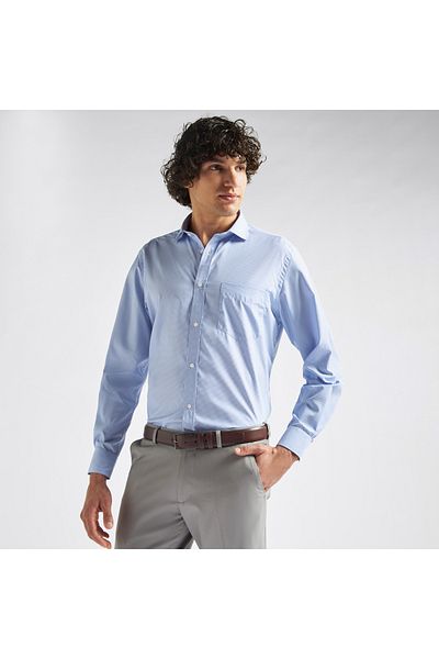 FAV Checked Shirt with Chest Pocket and Long Sleeves