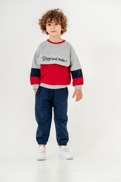 Harika KIDS Erkek Çocuk Orta Kalınlıkta İki İplik Eşofman Takımı