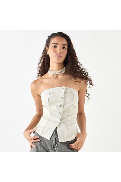 Lee Cooper Denim Tube Top