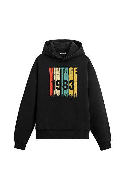 Colermi سترة بغطاء للرأس بتصميم هدية من Vintage Era 1983 إلى 41 عامًا