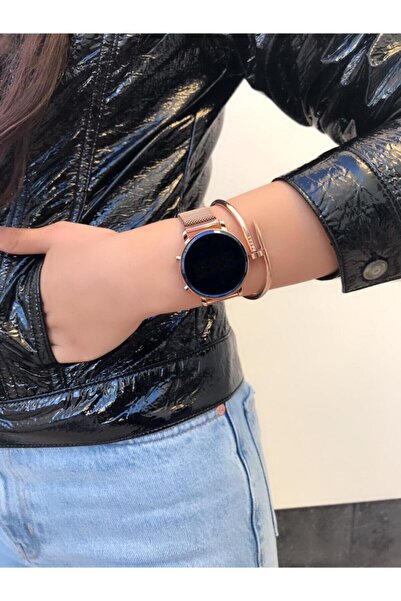 ÇENÇEN Unisex Rose Dijital Çelik Kol Saati