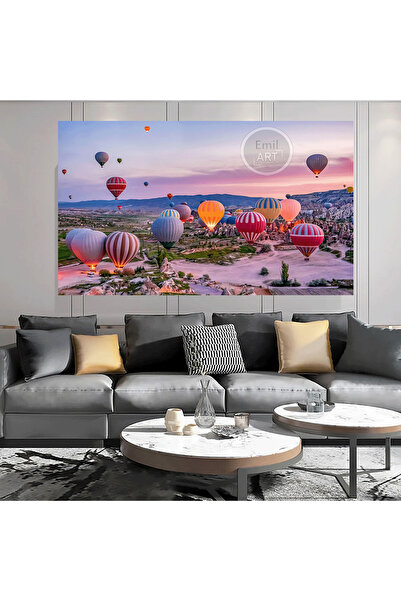 EMİLART Modern Göreme Manzara Kapadokya Balon Dağ Manzara Ev Ofis