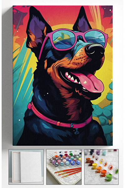 Sulepas Sayılarla Boyama Çerçeveli Hobi Seti Numaralı Tuval Fırça Boya Dahil ...