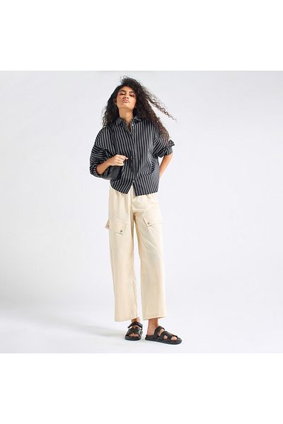 FAV Striped Shirt with 3/4 Sleeves