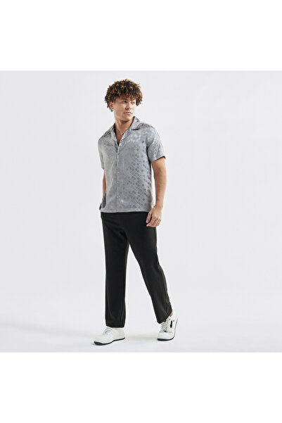 FAV Jacquard Shirt with Camp Collar