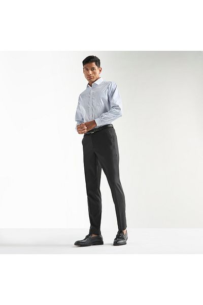 FAV Regular Fit Checked Shirt with Chest Pocket