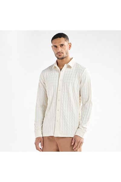 FAV Textured Shirt with Long Sleeves