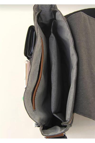 QUB CLUB Τσάντα φορητού υπολογιστή Unisex Tan Αδιάβροχη Postman Work School Χαρτοφύλακας