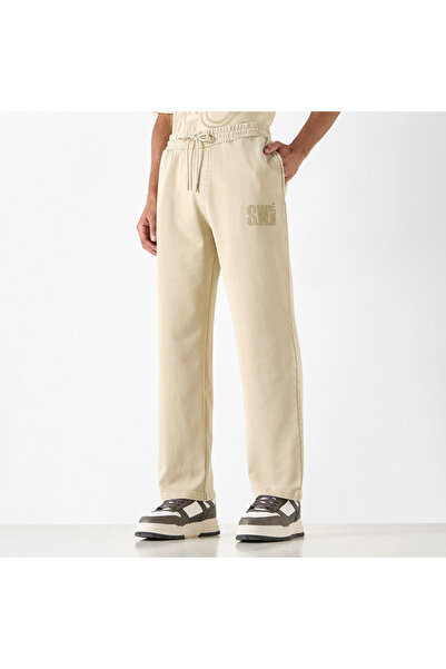 SP Characters SmileyWorld Detail Relaxed Fit Flexi Waist Pants with Drawstring Closure