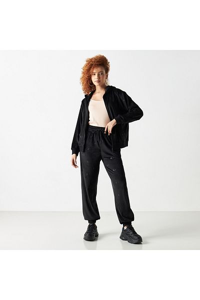 SP Characters Smiley World Embossed Joggers with Drawstring Closure and Pockets