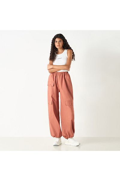Lee Cooper Wide Leg Fit Denim Pants with Pockets