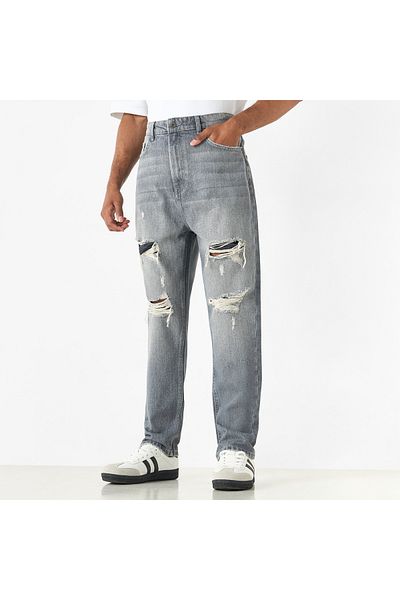 SP Characters Ripped Detail Jeans with Pockets