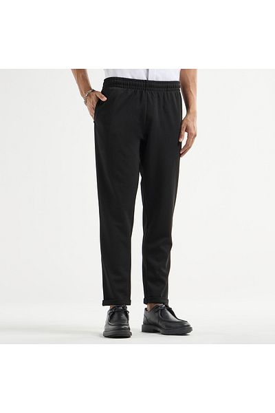 FAV Textured Regular Fit Pants with Flexi Waist and Pockets