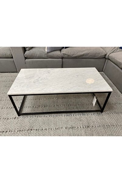 Home Metal ayaklı Mermer Orta Sehpa