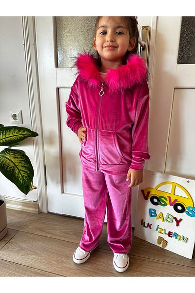 VOSVOSBABYSTORE SET DE TRANSPORT CU GUGĂ DETALIAT DE BLANĂ FUCHIA