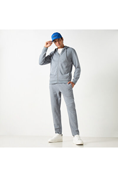 Kappa Textured Joggers with Drawstring Closure and Pockets