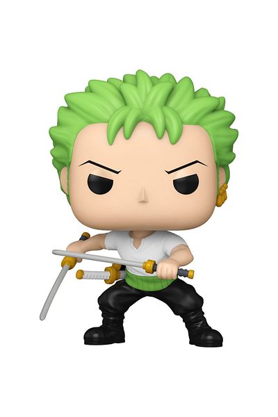 Funko قطعة واحدة رورونوا زورو بسيوف (2024) فانكو بوب! شخصية الفينيل # 1775 الشكل