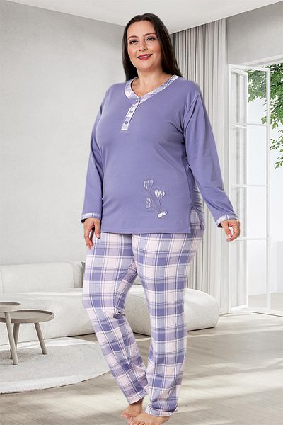 Bella Linda Cotton Plus Size Women's Pajama Set