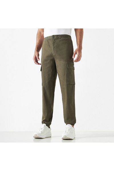 ECKO Unltd Solid Cargo Pants with Pockets