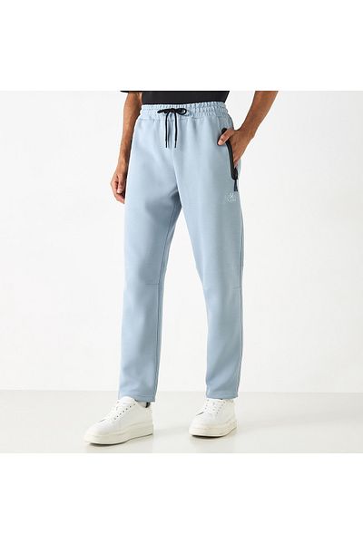 Kappa Track Pants with Drawstring Closure and Pockets