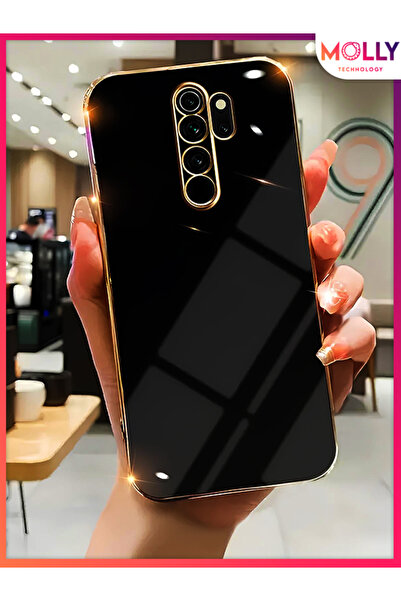 Molly Technology Xiaomi Redmi Note 8 Pro Için Siyah Kenarları Gold Detaylı Lü...