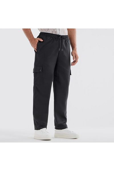 FAV Relaxed Fit Pants with Drawstring Closure and Pockets