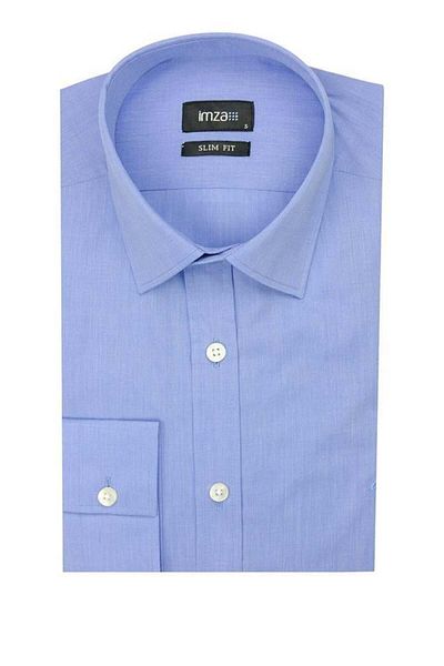 İmza Cămașă de bază Filafil cu mânecă lungă, cu guler dur, slim fit, cu croială îngustă 1004225008