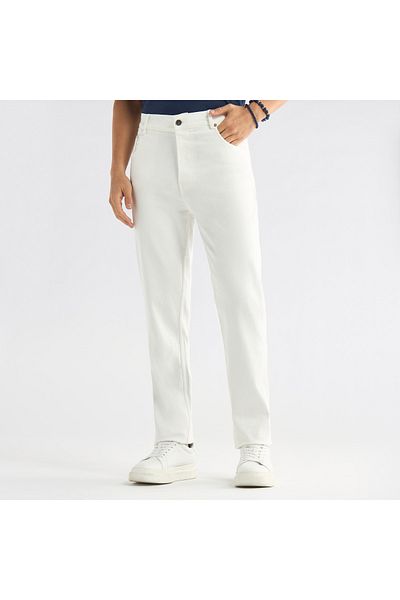 FAV Regular Fit Pants with Flexi Waist and Pockets
