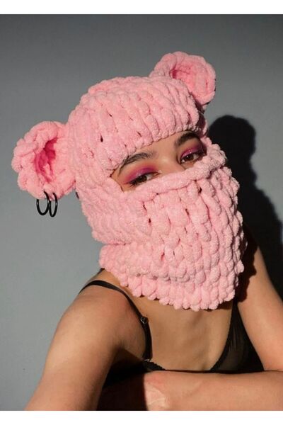 AidaAstrid Kar Maskesi Şapka Puffy Bere Kayak&snowboard Balaclava