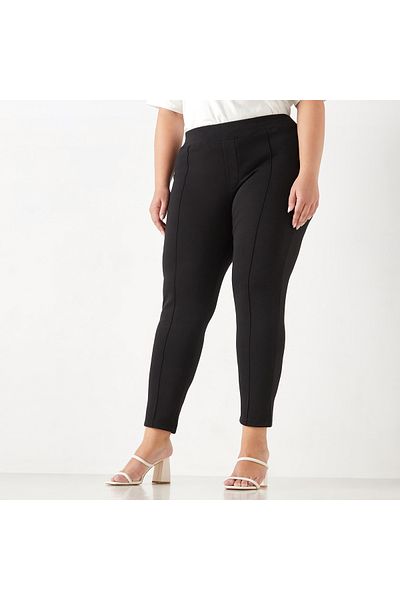 Ulla Popken Plus Size Ulla Popken Treggings with Elasticated Waistband