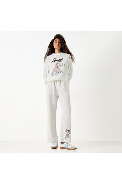 SP Characters Lola Bunny Print Joggers with Drawstring Closure and Pockets