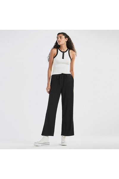 FAV Textured Pants with Drawstring Closure