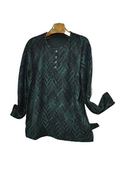 elma abone Plus Size Soft Bluz