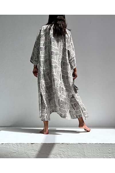 HANGOUT Uzun Kimono - Narita, Flam Keten