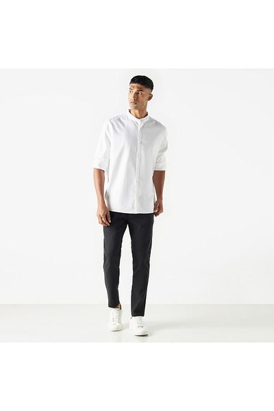 Iconic Regular Fit Solid 5-Pocket Pants