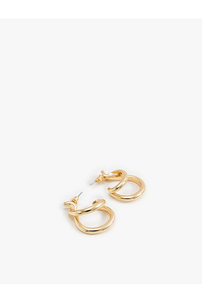Koton Abstract Hoop Earrings - Stylish and Comfortable