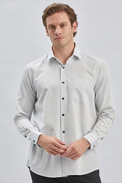 İmza Темно-зелена сорочка з довгими рукавами, кишенями, з бавовни, класичного крою, зручна, 1004240226