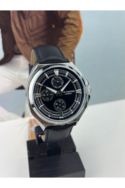 Lee Cooper Black Men's Wristwatch 5 Atm Waterproof