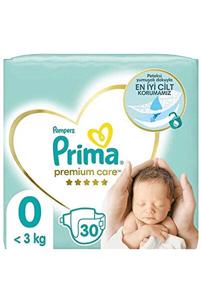 Prima Bebek Bezi Premium Care 0 Beden 30 Adet Prematüre Tekli Paket