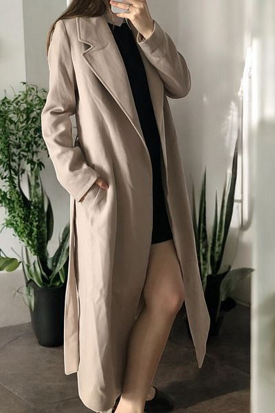 Flow Mi̇sseale Birded Long Cash Coat