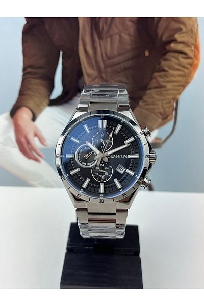 Quantum Damat Model Steel Men's Wristwatch 10 Atm Waterproof