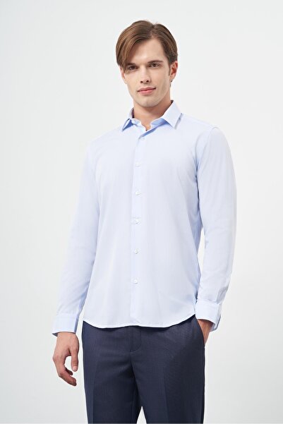 İmza Cămașă clasică din bumbac, albastru închis, cu mânecă lungă 1004245202