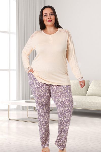 Bella Linda Viscose Plus Size Women's Pajama Set